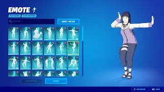 ALL FORTNITE ICON SERIES AND [NEW] TIKTOK EMOTES (fortnite hinata)