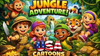 Magical Jungle Adventure 🐒🌴 | 3D Animated Kids Cartoon