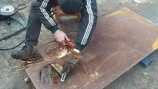 Плазма CUT-100 в деле. Циркуль для плазмореза