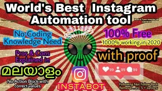 Unlimited Real Followers,Reach Using Automation In Instagram|ഇനി നമ്മുടെ Insta  റോബോട്ട് ഭരിക്കും 🤖|
