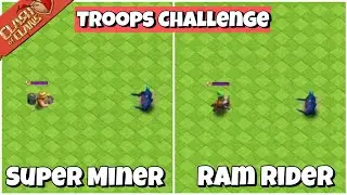 Super Miner Vs Ram Rider Challenge Who's Win | Clash Animation - Clash Of Clans