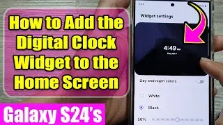 Galaxy S24/S24+/Ultra: How to Add the Alarm Widget to the Home Screen