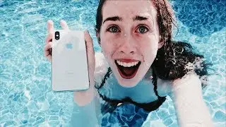 TAKING MY IPHONE X UNDERWATER! (and almost broke it)