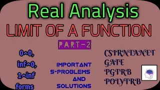 Problems on Limit of a function|Part-2| Real analysis #limit #limitofafunction #Limitonfunction