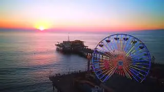 Free stock footage download HD, no copyright | amusement park near to beach