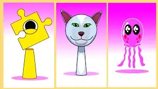 Sprunki OC jelly fish,Mr puzzle.laughingcat All Phase Meets Phase 4 (Compilation Sprunki Incredibox)