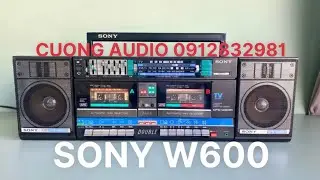 Cassette Sony CFS-W600 was produced in 1985 with 3 color versions White Black Red CUONG 0912832981