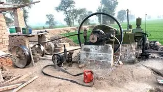 How to Starting Desi Old Black Diesel Engine || Startup 22HP 250RAM Ruston Hornsby Powerful Engine