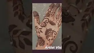 Simple and very quick  mehandi design for girls💖| Artist Vision