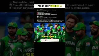 Pakistan in Trouble 😳 | Rain, Boycott & Legal Threats Before T20 World Cup #shortfeed