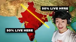 Why 50% of Indians Live North of This Line (Real life lore) | REACTION