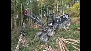 🌲4K| *HybridPower* &bull; Logset 8H Hybrid &bull; HarvesterAction &bull; DroneView &bull; Forstbetrieb Ernst &bull; Part-2🌲