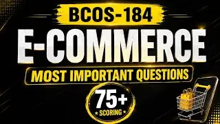 BCOS -184 E-commerce important questions IGNOU 