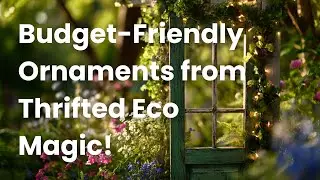 DIY Garden Bliss: Budget-Friendly Ornaments from Thrifted Eco Magic!