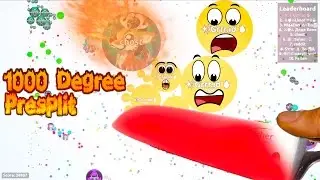 1000 DEGREE PRESPLIT IN AGARIO! 34K! SOLO - Agar.io Insane Gameplays