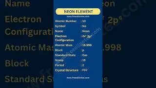 Neon (Ne) &ndash; Periodic Table [Element Information & More] #neon #periodic #table #trending #science