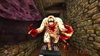 Quake  - E2M3 Crypt of Decay Walkthrough (All Secrets + Second Exit)