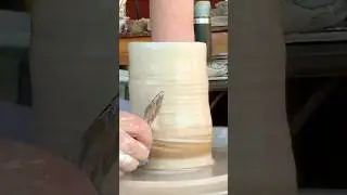 I Mixed Wild Clay & Stoneware... Check out the Swirl! #pottery #potterywheel #satisfying