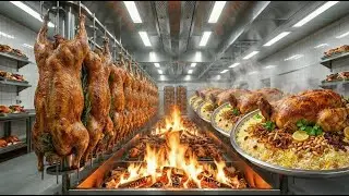 Whole Lamb BBQ + Mandi Rice Mega Kitchen  Giant Luxury Serving Trays (Full Workflow)