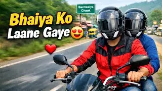 Vlogging with my Brother! 👦🏻 | Momos, Vada Pav & Fun! | Night ride to Barmasia Chowk🌃#trending#vlog 