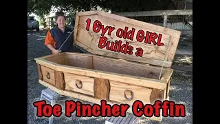 19th Century Toe Pincher Coffin by Alex, 16yrs old for her Ceres 4H Stanislaus Caounty Fair Project