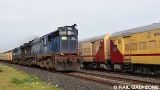 11402 Adilabad - Mumbai CST Nandigram Express | WDM3A Acceleration | Train Videos Indian Railways