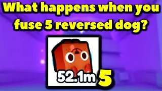 What happens when you fuse 5 reversed dog? (Roblox Pet Simulator X - TRADE PLAZA)