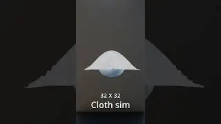 Cloth Drape: Low vs High Poly cloth #animation #3dbeginner #learningblender #blender