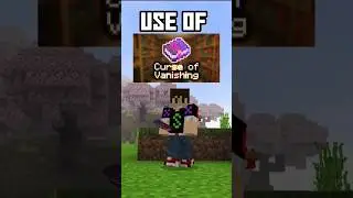 Use of Curse of Vanishing enchantment in Minecraft #shorts