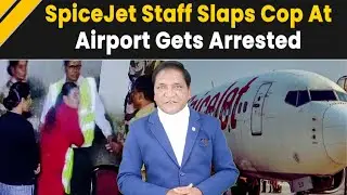 Viral Video | Jaipur Airport Par SpiceJet Female Employee Ne CISF Officer Ko Mara Thappad | 7h News