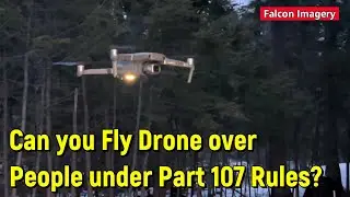 Можно ли запускать дрон над людьми в соответствии с правилами FAA Part 107?