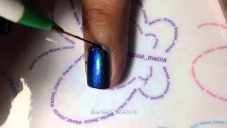 Butterfly wing nail tutorial