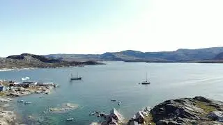 Tecla Anchored in Disko Bay area