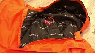 Supreme Half Zip Hooded Logo Pullover Features