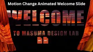 Improved | Motion Change Animated Welcome Slide| সুন্দর ডিজাইন শিখুন সহজে 🎨