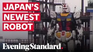 Massive robot appears at Japan amusement park