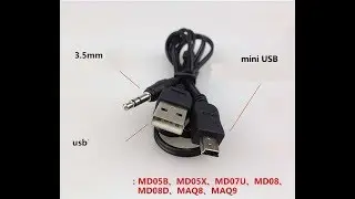 usb Mini To Aux Stereo 3.5mm jack Make Own Cable at home