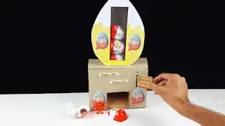 Compilation of 3 DIY Kinder Joy Vending Machine - How to make Kinder Surprise Eggs Vending Machine