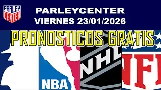 PRONOSTICOS  NFL, NHL Y NBA  PARA HOY LOGROS VIERNES 23/01/2026 🔥PARLEY GRATIS🔥