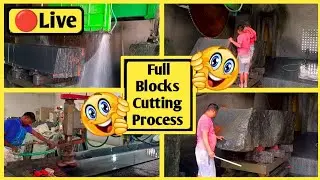 🔴Live🔥Factory Work Indian Granite #cutting #polishing Granite Slab Cutting/Polishing #indiangranites