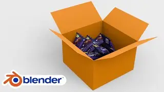 Blender 4.1 - Box opening animation in blender
