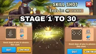 Golden Sands Skill Shot Stage 1 to 30 Bowling crew 3d bowling game