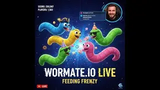 WORMATE.IO - The King of Worms is Back! | Nonstop Action in Wormate.io #wormate #live #snake #shorts