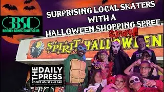 Surprising Local Skaters With Halloween Shopping Spree & Party 🎉