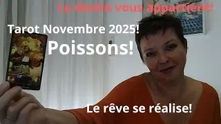 Poissons Tarot Novembre 2025!!! Le r&ecirc;ve se r&eacute;alise!