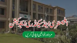 Elementary & Secondary Education Department Jobs 2025 - Latest Teachers & Lecturer Government Jobs