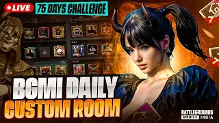 Bgmi Custom Room Live | 75 Days Challenge Day 18 | Raj Is Live #bgmilivecustomroom