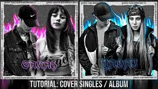 Como fazer capa de álbum / single música estilo Bizarrap - Tutorial PicsArt Editing Cover Spotify