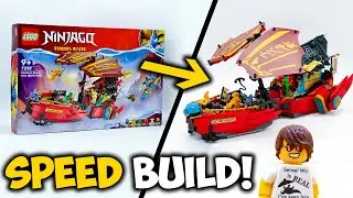 Destiny's Bounty: Race Against Time Speed Build! LEGO Ninjago Dragons Rising Set 71797