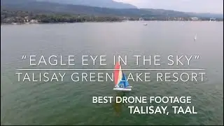 Taal/Talisay Green Lake Resort, Batangas, Philippines HD Drone footage: 